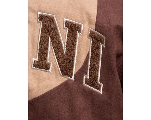 Jacke Karl Kani Retro Patch Wavy Block College Jacket braun/sand/off white