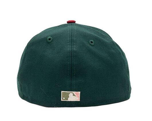 Kappe New Era 59FIFTY MLB "Leaf Drop" WS Patch - NY Yankees - Green / White