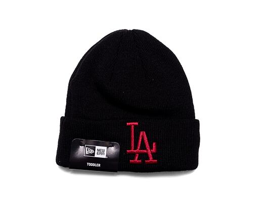 Kinder Mütze New Era MLB Kids League Essential Beanie - LA Dodgers - Black / Cardinal