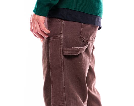 Hose Karl Kani OG Washed Patchwork Carpenter Pants braun/taupe