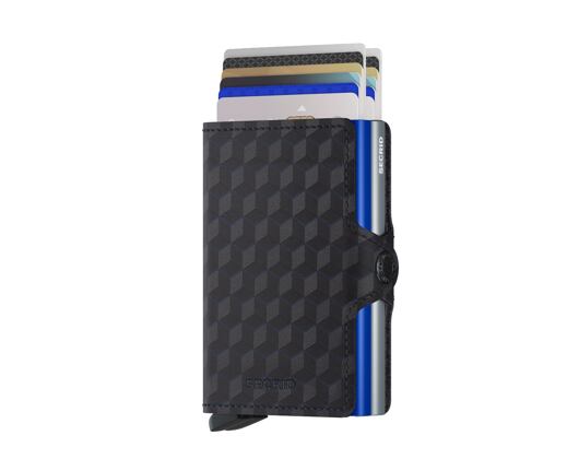 Geldbörse Secrid Twinwallet Optical Titanium-Blue