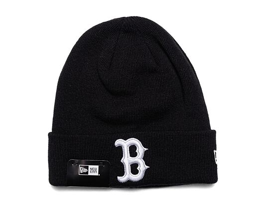 Mütze New Era MLB League Essential Cuff Beanie Boston Red Sox Black / White