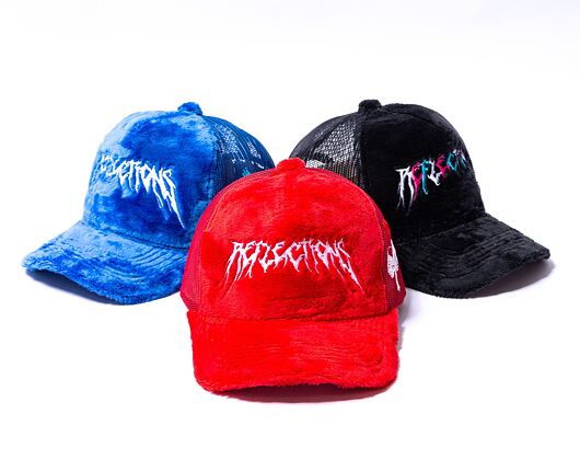 Kappe Reflection Luxury Fuzzy Trucker Supreme Red