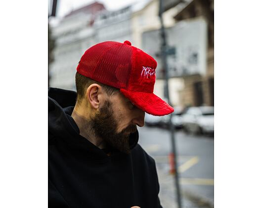 Kappe Reflection Luxury Fuzzy Trucker Supreme Red