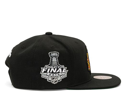 Kappe Mitchell & Ness NHL Top Spot Snapback Chicago Blackhawks Black