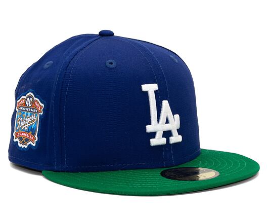 Kappe New Era 59FIFTY MLB Team Color - LA Dodgers - Cooperstown Royal Blue / White / Kelly