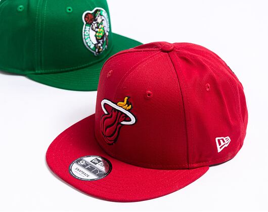 Kappe New Era 9FIFTY NBA Rear Logo Miami Heat - Red