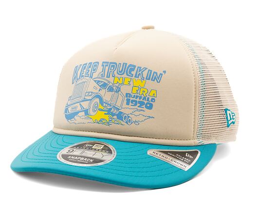 Kappe New Era 9FIFTY Retro Crown American New Era - Turquoise / Ivory