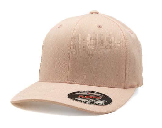 Kappe Yupoong Flexfit Pastel Melange Cap Peach