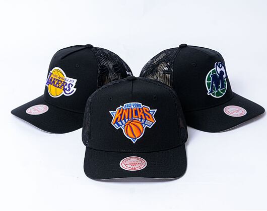 Kappe Mitchell & Ness - NBA Monogram Trucker New York Knicks Black