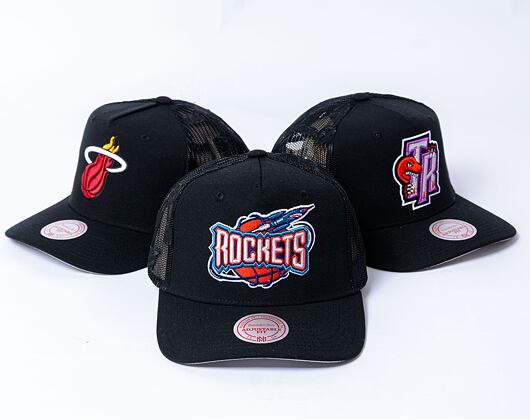 Kappe Mitchell & Ness - NBA Monogram Trucker Hwc Houston Rockets Black