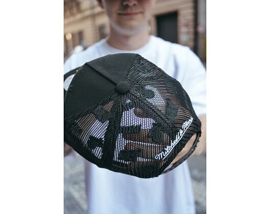 Kappe Mitchell & Ness - NBA Monogram Trucker Miami Heat Black