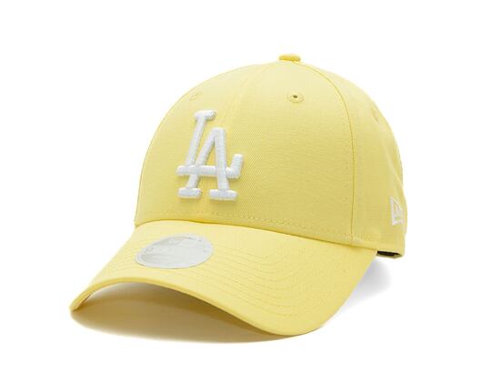 Damen Kappe New Era - 9FORTY League Essential - LA Dodgers - Pastel Yellow / White