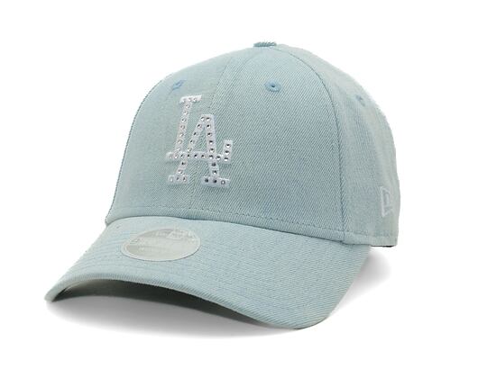 Damen Kappe New Era - 9FORTY Diamante Denim - LA Dodgers - Sky Blue