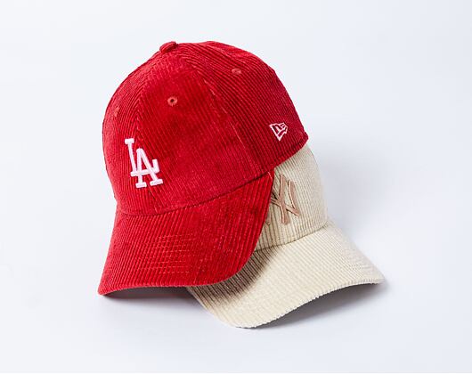 Damen Kappe New Era - 9FORTY Cord - LA Dodgers - Rust / Fondant Pink