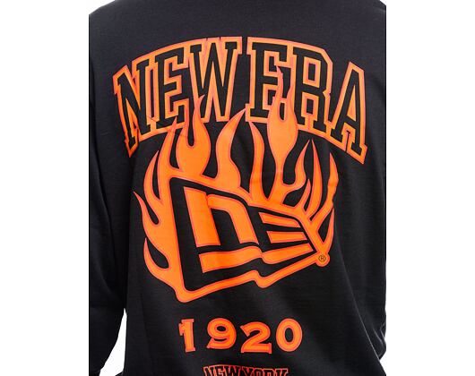 T-Shirt New Era - Flag Flame Longsleeve Tee - Black / Red
