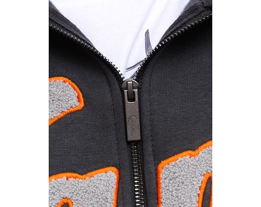 Pullover Karl Kani Star Logo OS Full Zip Hoodie anthracite/light grey