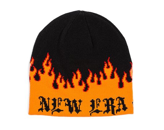 Mütze New Era - Knit Thin Flame Skull Knit - Orange