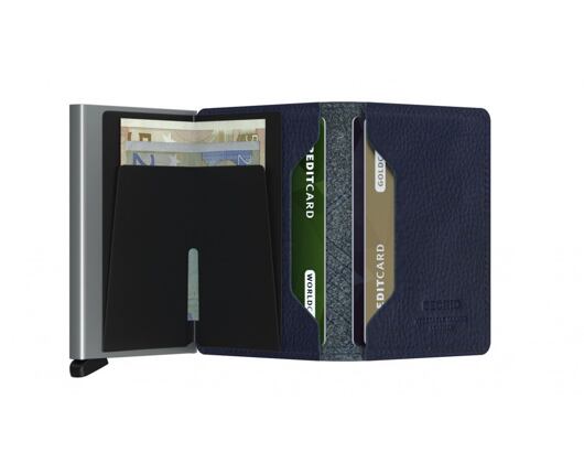 Geldbörse Secrid Slimwallet Stitch Linea - Navy