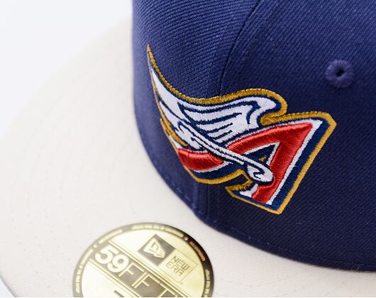 Kappe New Era - MLB Visor Clip 59FIFTY - Anaheim Angels - Light Navy / Cream