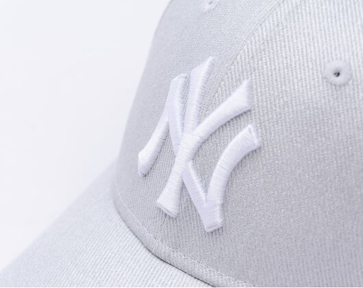 Damen Kappe New Era - MLB Metallic Denim 9FORTY - NY Yankees - Silver / White