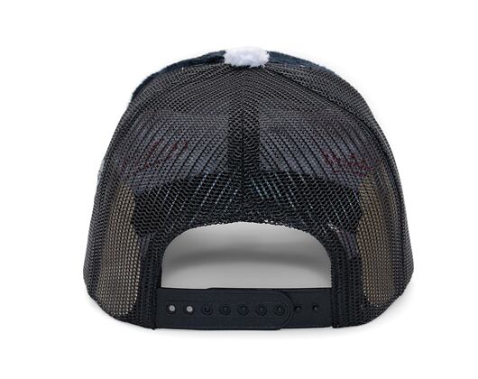 Kappe Reflection Luxury Fuzzy Trucker - Black Midnight Contrast