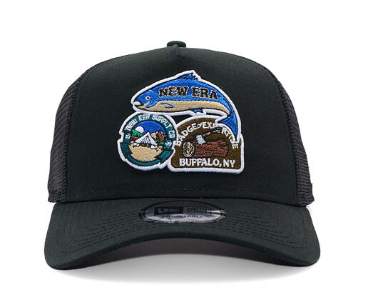 Kappe New Era - Outdoor Patch 9FORTY Trucker - Black