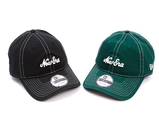 Kappe New Era - Contrast Stitch 9TWENTY - Dark Green / White