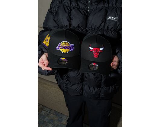 Kappe New Era - NBA Side Patch 9FORTY A-Frame - LA Lakers - Black