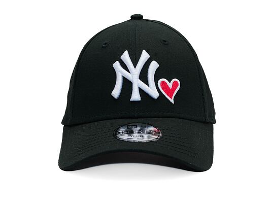 Kinder Kappe New Era - MLB Heart 9FORTY - NY Yankees - Black / White