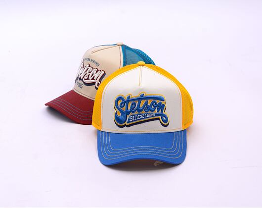 Kappe Stetson - Trucker Cap Lettering - Blue/White