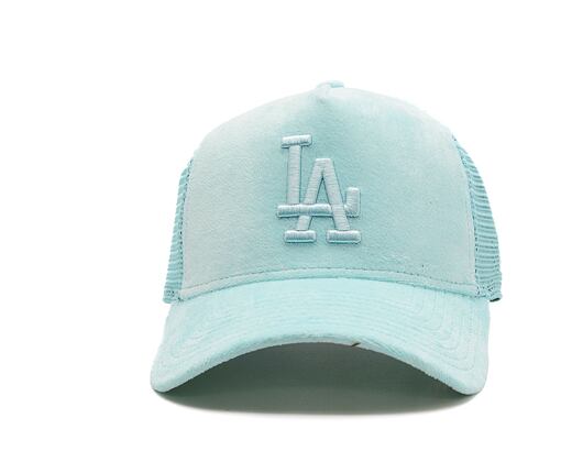 Kappe New Era - MLB Velour 9FORTY Trucker - LA Dodgers - Mint Green