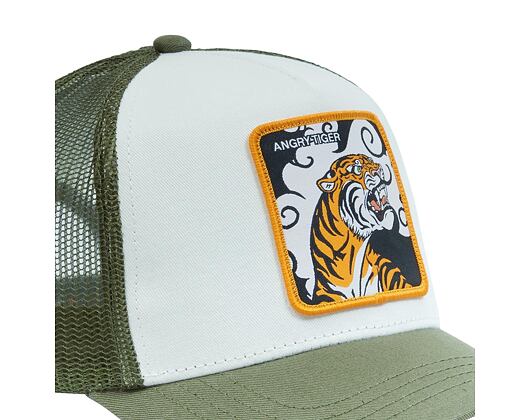 Kappe Capslab - Trucker Angry Tiger - Green