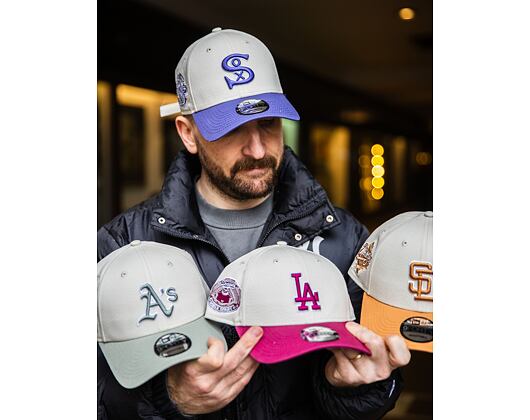 Kappe New Era - MLB World Series Patch 9FORTY - Chicago White Sox - Cream / Blue