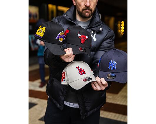 Kappe New Era - MLB Side Patch 9FORTY - LA Dodgers - Stone