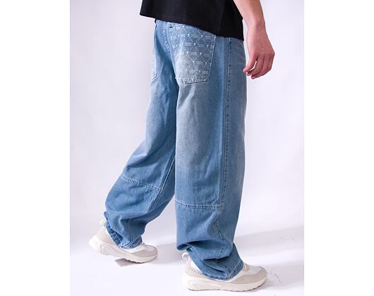 Hose Karl Kani - Og Aop Back Pocket Relaxed Baggy - medium blue