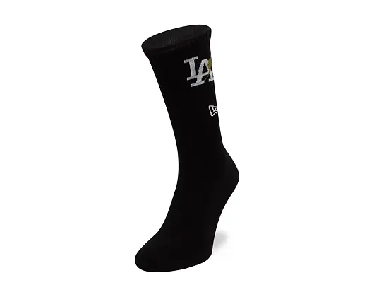 Socken New Era - MLB Icon Crew 1Pack - LA Dodgers - Black / White