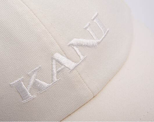 Kappe Karl Kani - Retro Distress Dad Cap - off white