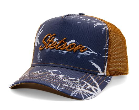 Kappen Stetson - Trucker Cap Minimal Aloha Print - 2