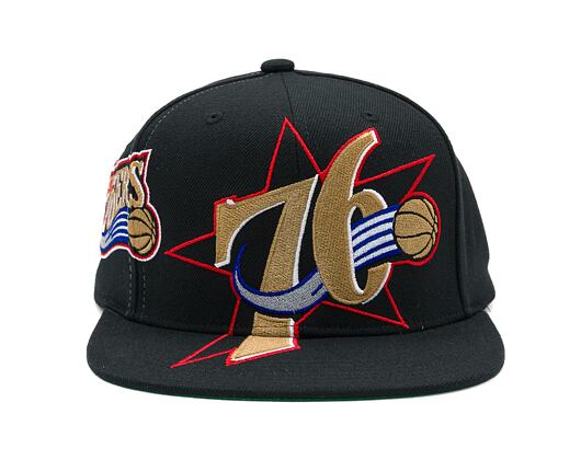 Kappe Mitchell & Ness - Philadelphia 76Ers - Big Time Snapback Hwc - Black