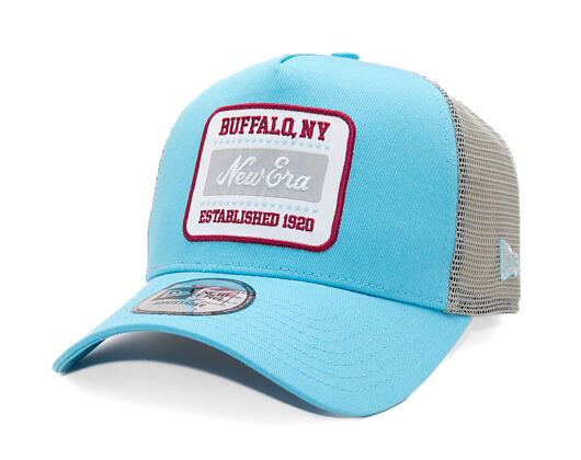 Kappe New Era - Branded Buffalo Patch 9FORTY Trucker - Blue