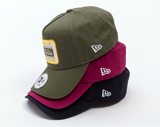 Kappe New Era - Branded Washed Patch 9FORTY A-Frame - Navy