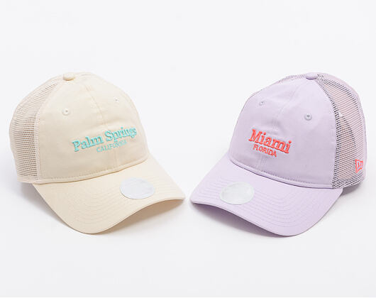 Damen Kappe New Era - Branded City Mesh 9TWENTY - Cream / Teal