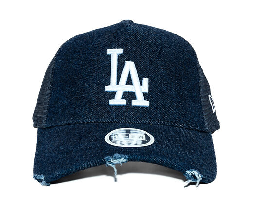 Damen Kappe New Era - MLB Denim 9FORTY Trucker - LA Dodgers - Navy