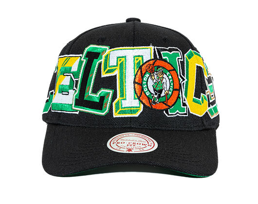 Kappe Mitchell & Ness - NBA Hyper Type Pro Snapback - Boston Celtics - Black