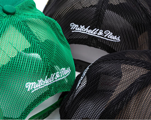 Kappe Mitchell & Ness - NBA Big Champ Trucker - Golden State Warriors - Black