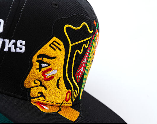 Kappe Mitchell & Ness - NHL Big Time Snapback - Chicago Blackhawks - Black