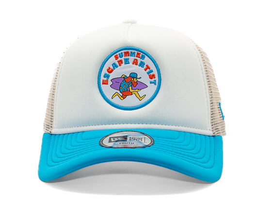Kinder Baseballkappe New Era - Branded Graphic Patch 9FORTY Trucker - Blau