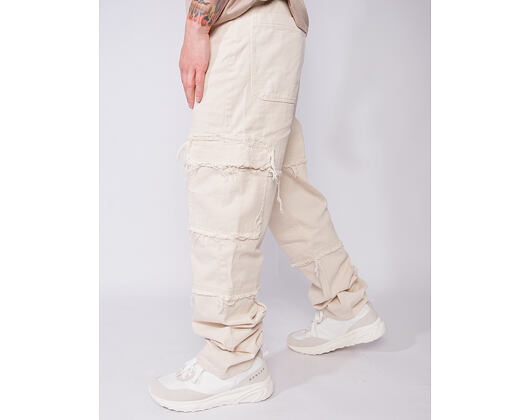 Hose Karl Kani - Og Fringed Baggy Cargo Pants - White