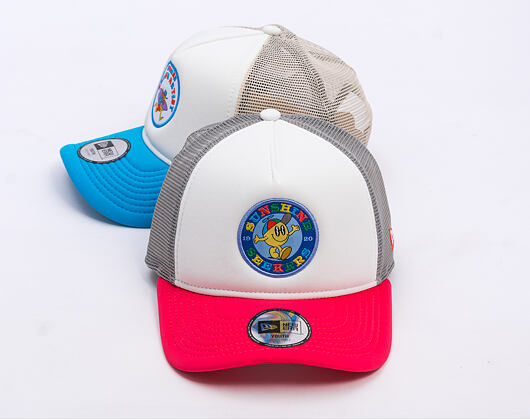 Kinder Kappe New Era - Branded Graphic Patch 9FORTY Trucker - Coral